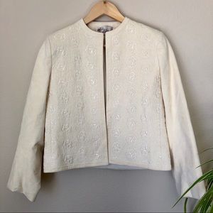 Vintage Adolph Schuman for Lilli Ann Cream Blazer